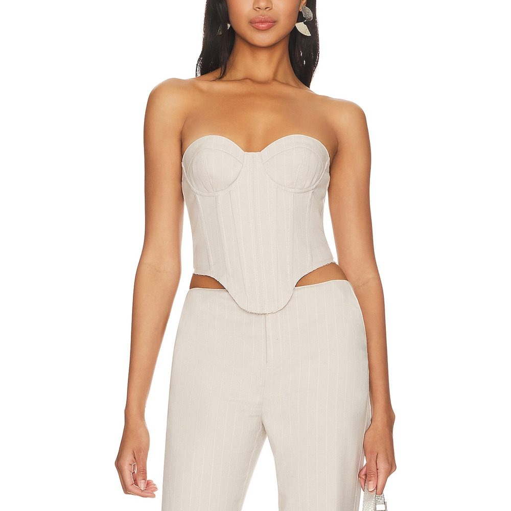 H:Ours 'Amira' White Corset Top Size XS